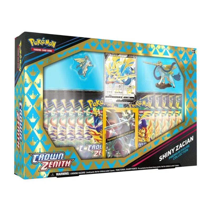 Pokemon - Sword & Shield 12.5 Crown Zenith Premium Figure Shiny Zacian/Shiny Zamazenta Box