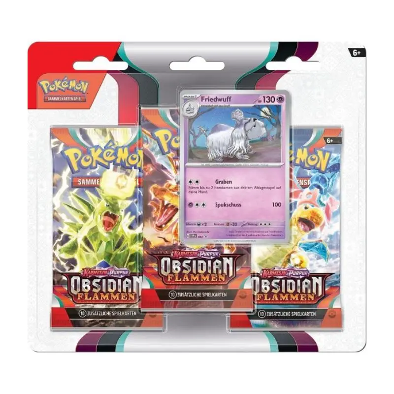 Pokemon - Scarlet & Violet 3 Obsidian Flames 3-Pack Booster