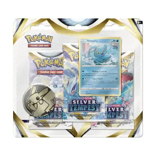 Pokemon- Sword & Shield 12 Silver Tempest 3-pack Blister