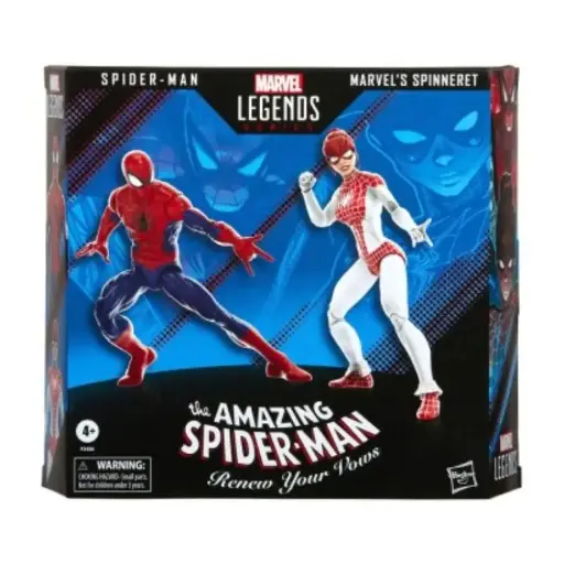 Marvel Legends Series Spider- Man and Marvel's Spinneret