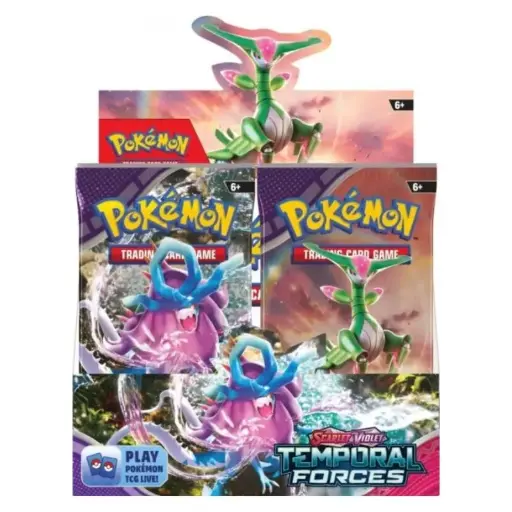 Pokemon - Scarlet & Violet 5 Temporal Forces Booster Display