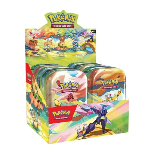 Pokemon - Vibrant Paldea Mini Tins Display